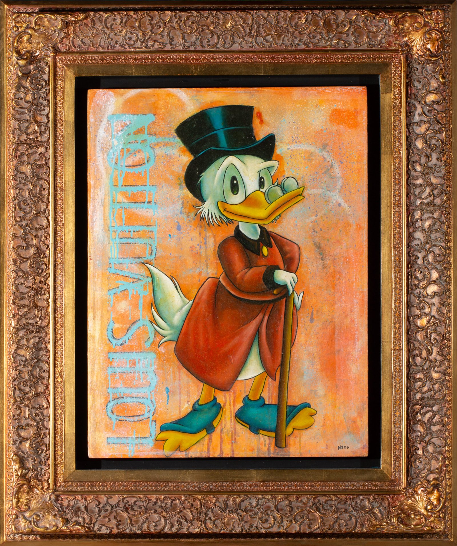 Pato louis vuitton, obra de la serie Cartoons